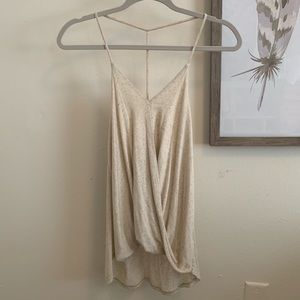 Draped Cream colored cami Size XS